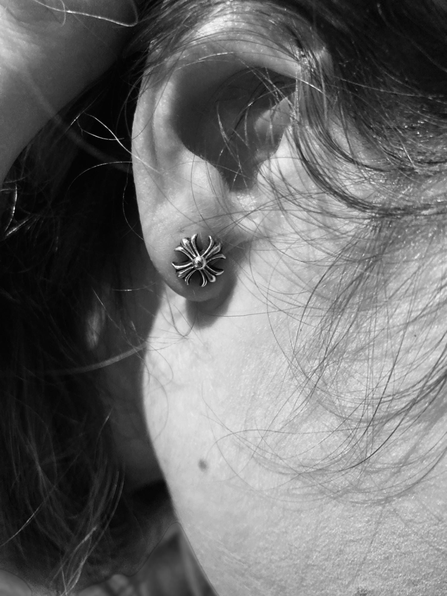 CH 925 Sterling Silver Cross Earrings | Gothic CH Style CH 925 Sterling Silver Cross Earrings | Gothic CH Style