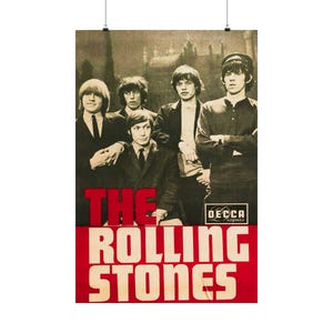 Póster del concierto de los Rolling Stones – Impresión artística de rock vintage – Póster retro de gira de los años 60 y 70 – Arte de Mick Jagger y Keith Richards