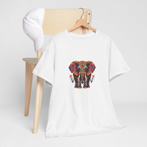 Boho Elephant T-Shirt, Minimalist Elephant Design, Nature Inspired Tee, Spiritual Animal Shirt, Bohemian Style, Soft Cotton, Gift for Her,