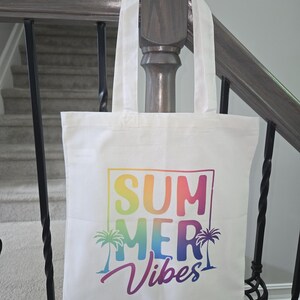 Custom Tote Bag | Personalized Tote | Multiple Colors | Your Image or Design