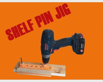 Precision Shelf Pin Drilling Jig | 32 System Cabinet Hardware Template | Custom 3D Printed Woodworking Tool | Router & Drill Guide