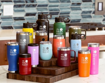 Custom Logo Drinkware, Corporate Employee Gifts, Engraved Tumblers