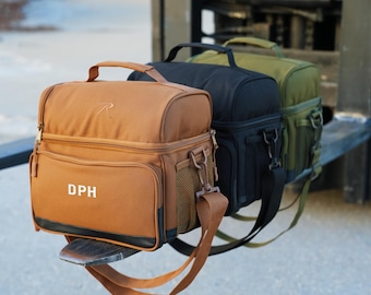 Personalized Lunch Box for Men, Custom Embroidered Lunch Cooler with Name or Initials, Gift for Him