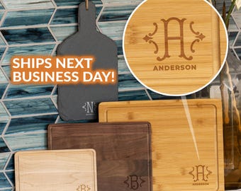 Personalized Cutting Board, Engraved Charcuterie Board, Custom Christmas Gift