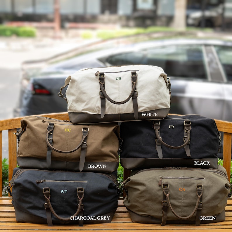 Langston bag with available colors labeled