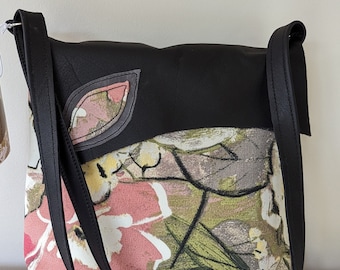 Canvas and Leather Messenger Bag