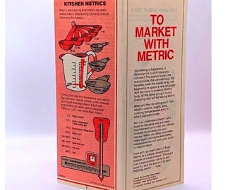 Vintage 1977 Campbell's Soup Metric System Pamphlet, Retro Recipe Ephemera 70s