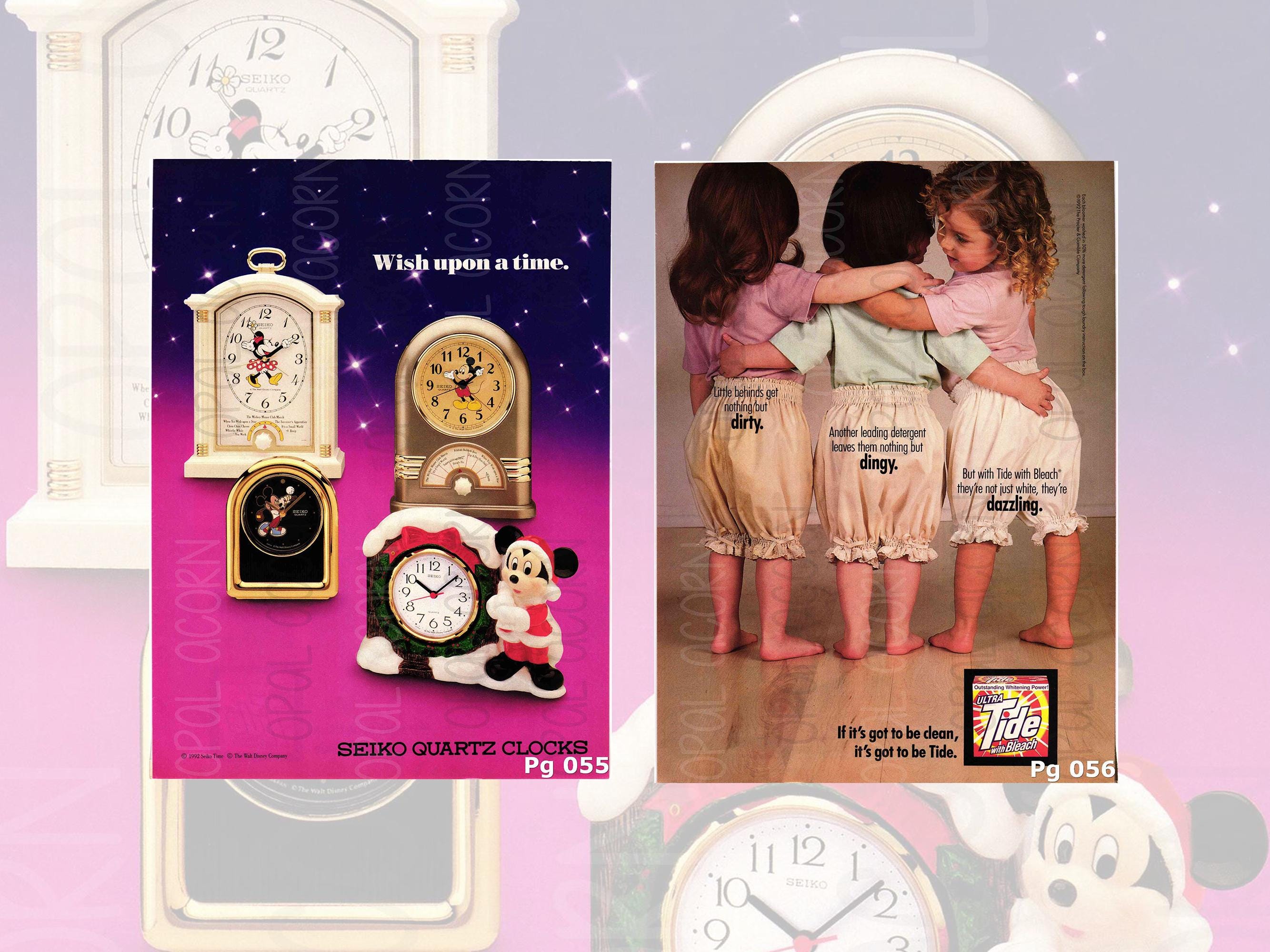 Seiko Mickey Clock - Etsy