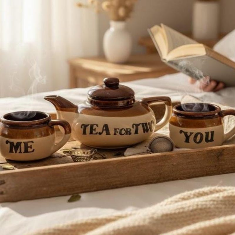 Stoneware Tea Set - Etsy