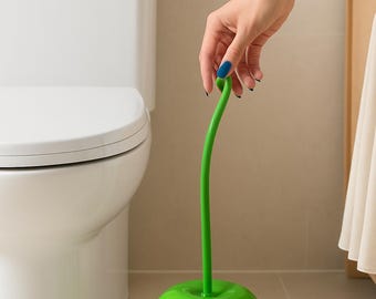 WC-Bürste In Kirschform – Stehendes Badezimmer-Set Mit Halter, Rot (Höhe 35,6 Cm)