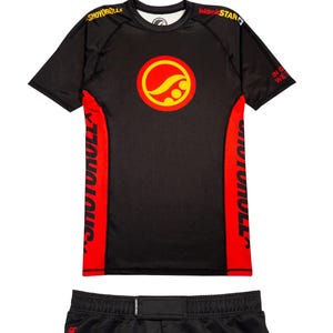 Bjj No gi Set Shoyoroll Batch 146 BlackSTAR Retro Rash guard and Shorts set - Free Shipping Globally