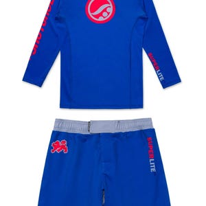 BJJ No Gi Set Shoyoroll Batch 145 Superlite Retro Rashguard (Full Sleeves) & MMA Shorts | Bjj Training Gear - Free Shipping Globally