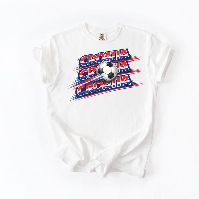 Croatia Football Fan Shirt, 2026 Croatia Supporter Tee, Checkered Graphic Soccer Apparel White