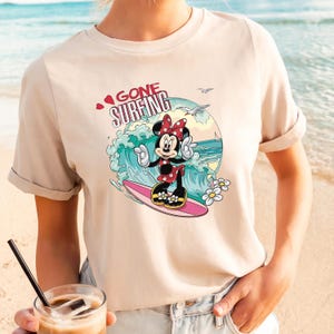 Retro Mickey Surf Shirt, Vintage Disney Summer Tee, Mickey Beach Vacation Shirt, Disneyland Family Holiday Tshirt, Disney Surfing Shirt