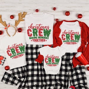 Noël en famille 2025, chemises de famille de Noël 2025, chemise de famille de Noël, chemise de groupe de Noël, pyjamas de Noël, cadeaux de Noël