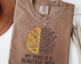 Mental Health Matters, Mental Health Shirt, School Psychologist Shirt, Inspirational Shirts, Mental Health Awareness Tee, Cute Brain Shirt
