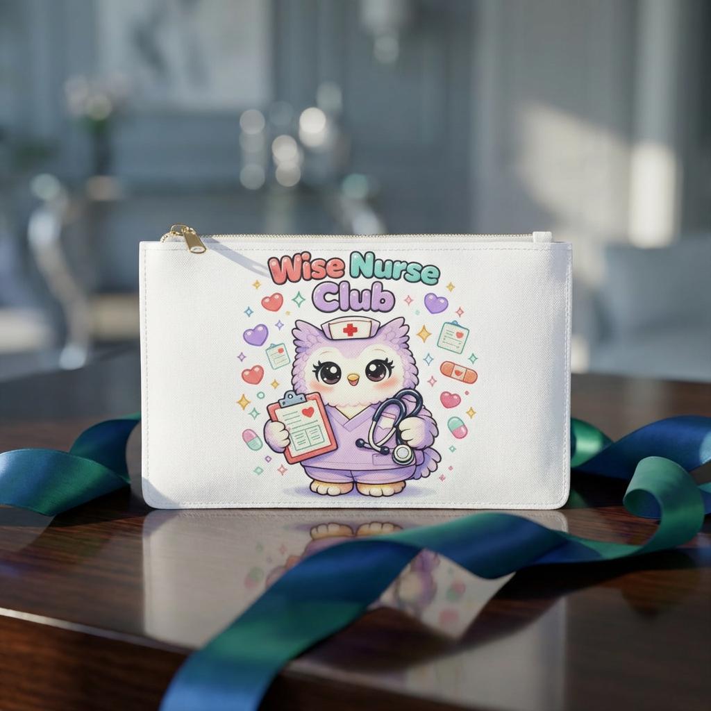 Wise Nurse Club Owl Clutch Bag | Nurse Mentor Appreciation
