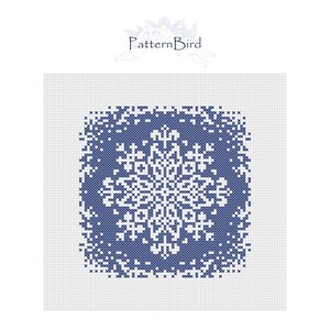 Snowflake. Instant Download PDF Cross Stitch Pattern
