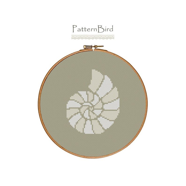 Seashell. Instant Download PDF Cross Stitch Pattern - Etsy