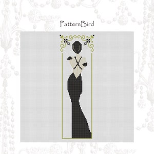 Vintage Woman IV. Instant Download PDF Cross Stitch Pattern