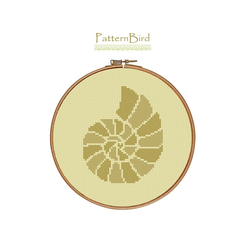 Seashell. Instant Download PDF Cross Stitch Pattern - Etsy
