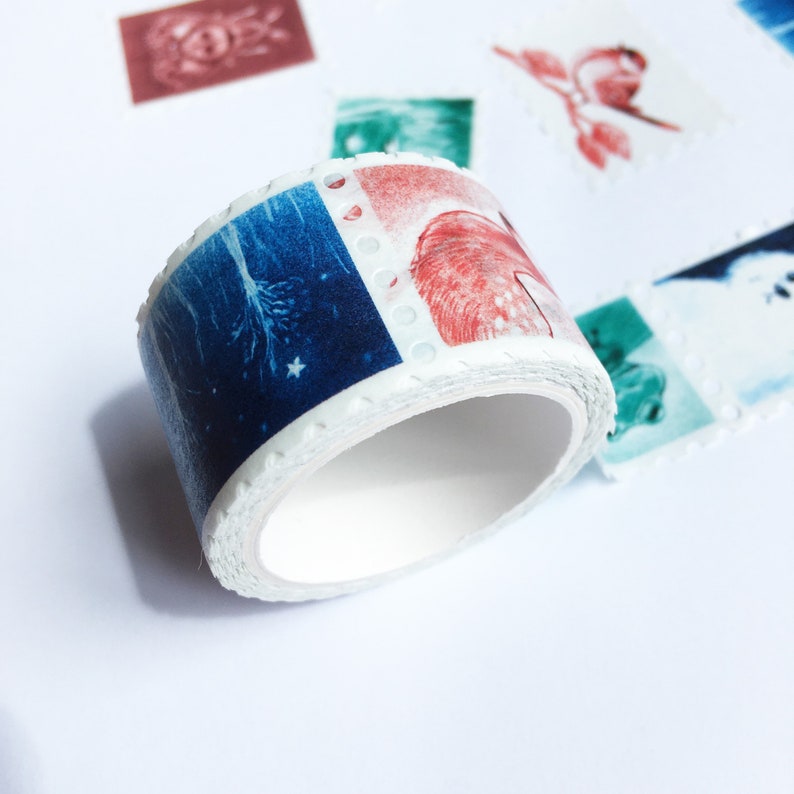 Wildlife animals stamp washi tape image 2