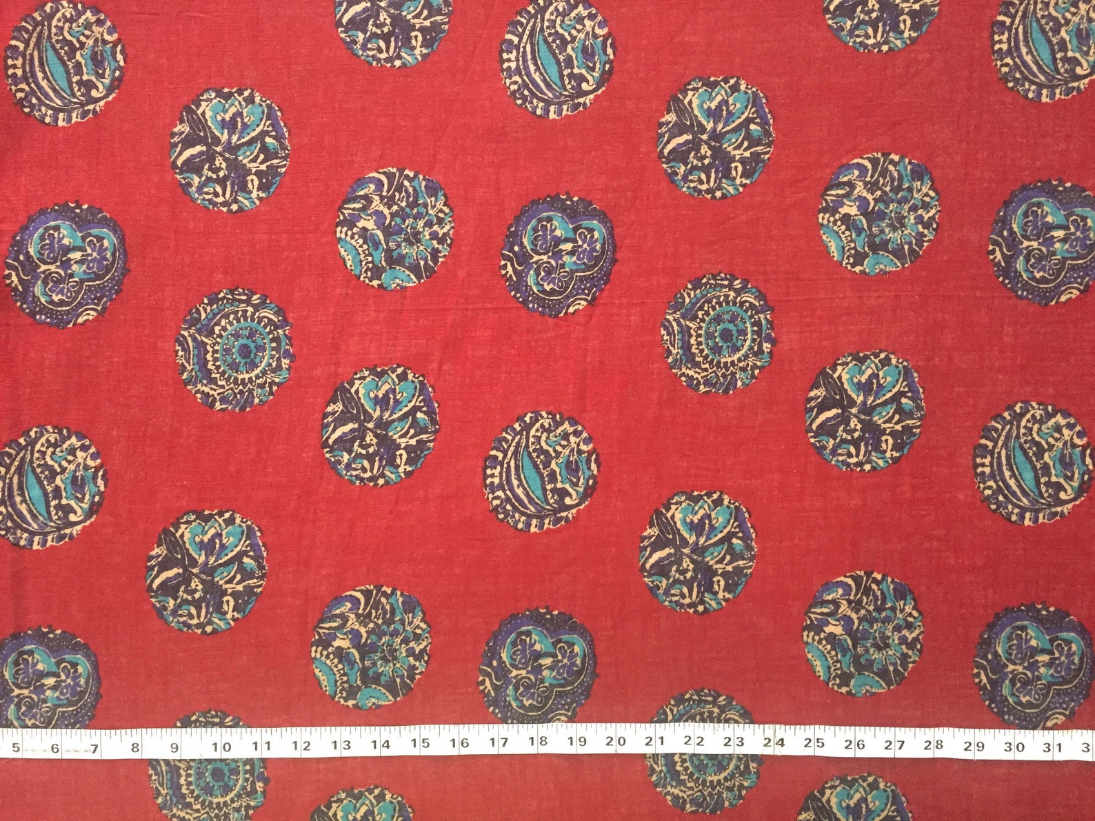 Fabric by the Yard Indian Print Cotton Fabric India Cotton Etsy