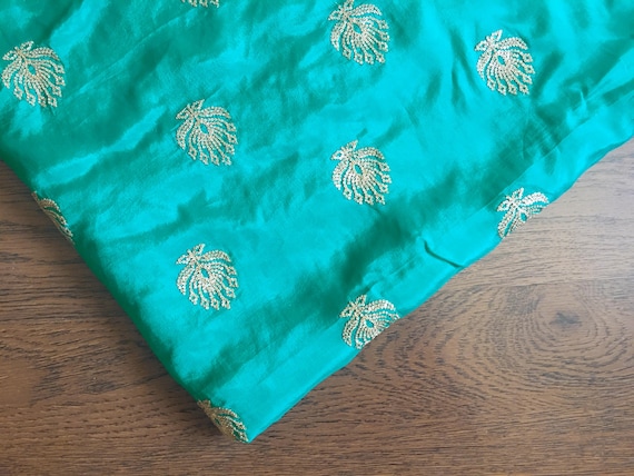 green emerald velvet dress Grey/Gold Floral Embroidered Silk main image 1