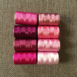 Baby Pink Silk Thread Spool Art Silk Thread Hand And Machine