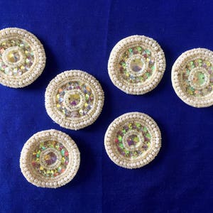 diy patch, hand embroidered embellishment, sew on patch, flower patch, decorative patch, sewing applique, craft embellishment - mtf132