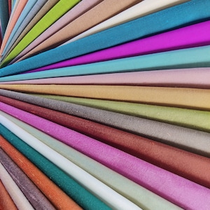 6 pc silk dupioni bundles, fat quarter bundles, indian silk, silk pack, assorted silks, pink, blue, green, brown, grey  - slbdl-fq-6pc