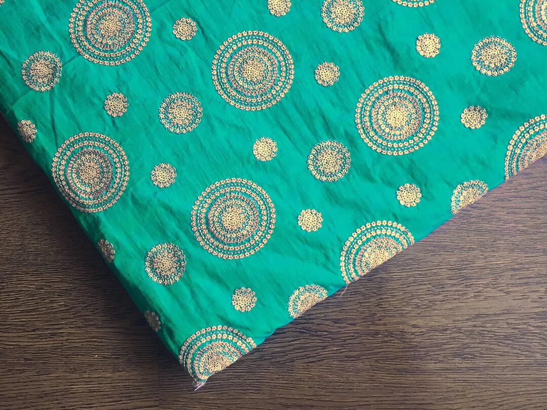 Embroidered Fabric, India, Geometric, Decorative, Dupatta, Dress Making