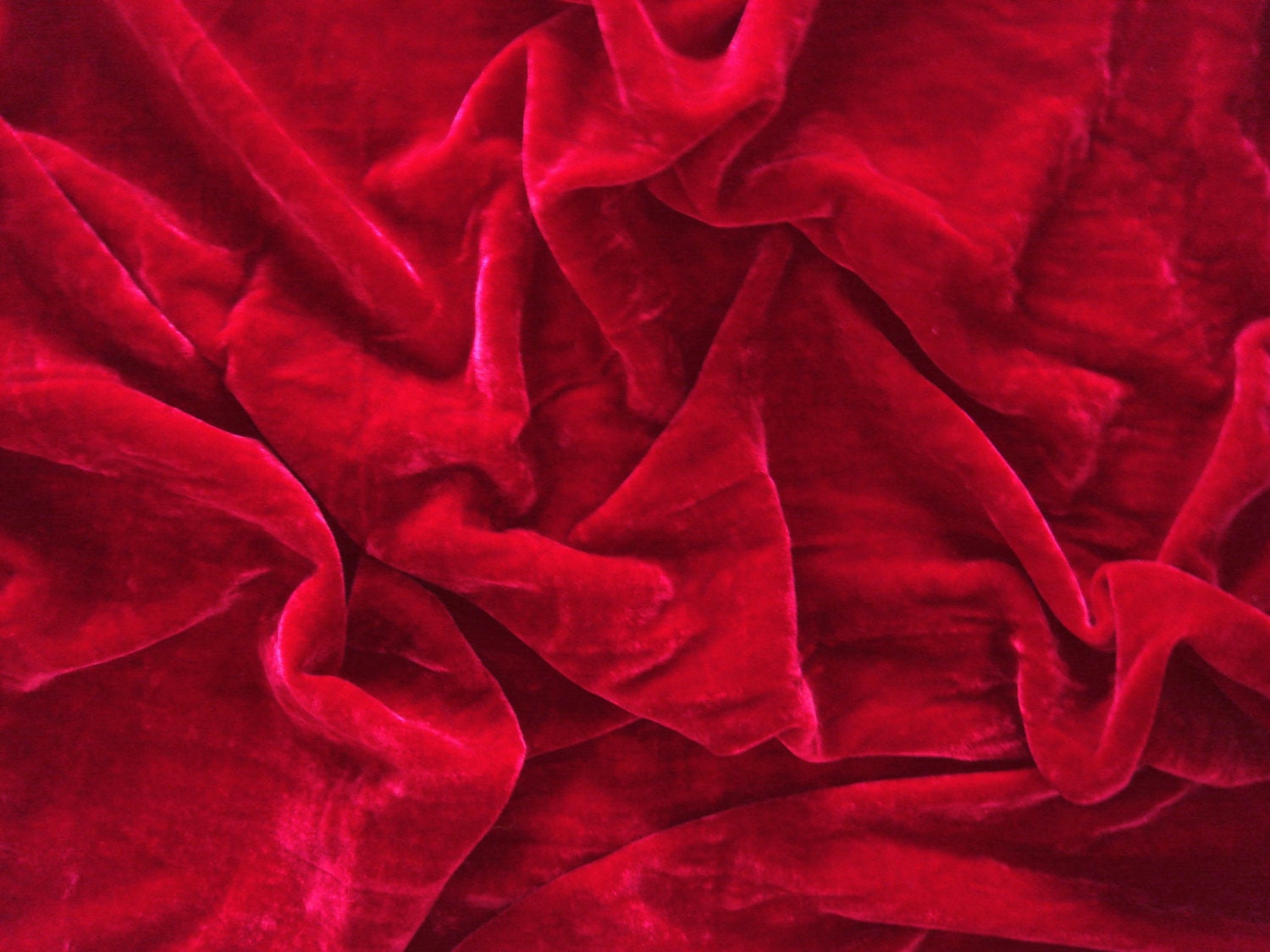Deep Red Velvet Fabric by the Yard Fabric for Craft Velvet Etsy