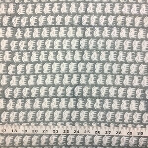 Jaipur cotton, elephants, hand printed, cotton fabric, Indian block, printed fabric, gray, Indian cotton, fabric by yard - 1 yard - ctjp287 image 4