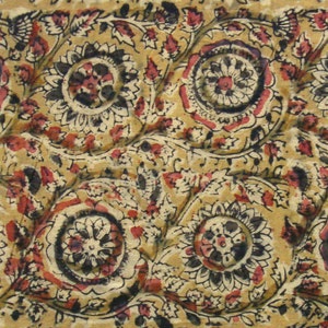 Indian Cotton Fabric, Yellow Cotton Fabric, Jaipur Print Fabric, Fabric By The Yard, Block Print, Hand Printed, Curtain, Dress- ctjp194