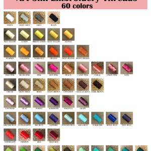 machine embroidery thread, art silk thread, indian silk thread, faux silk thread, embroidery thread - 6 spools - choose you own colors