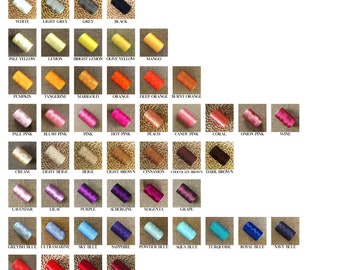 machineborduurgaren, kunstzijdedraad, indische zijdedraad, kunstzijdedraad, borduurgaren - 6 spoelen - kies je eigen kleuren