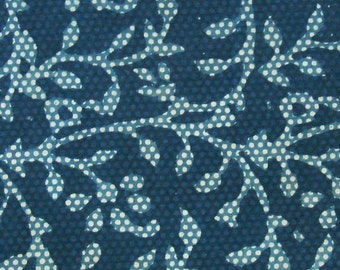 Cotton Block Print Fabric, Indigo Cotton Fabric for Sewing, India Fabric By The Yard, Screen Print Cotton, Jaipur, Womens Clothing - ctjp218