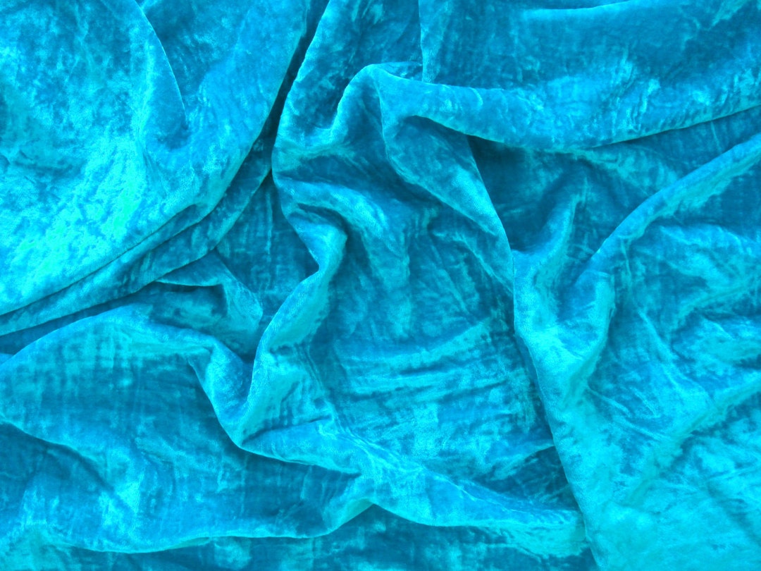 Deep Turquoise Velvet Fabric, Indian Velvet Fabric, Diy Craft, Fabric