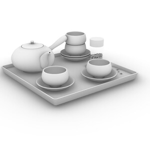 Nytt teset i kinesisk stil - Samling av 12 designer | 3D-utskrivbara STL-filer + originella Rhino .3DM-källfiler | Komplett digitalt paket bild 11