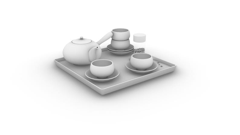 Nytt teset i kinesisk stil - Samling av 12 designer | 3D-utskrivbara STL-filer + originella Rhino .3DM-källfiler | Komplett digitalt paket bild 11