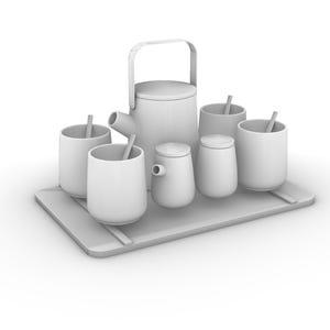 Nytt teset i kinesisk stil - Samling av 12 designer | 3D-utskrivbara STL-filer + originella Rhino .3DM-källfiler | Komplett digitalt paket bild 8