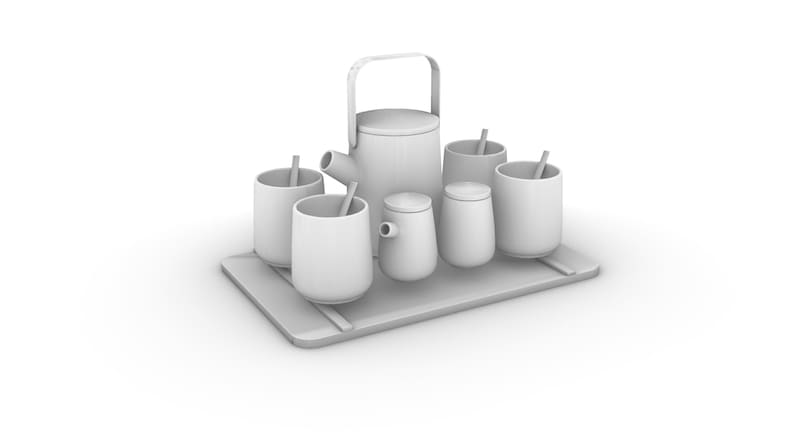 Nytt teset i kinesisk stil - Samling av 12 designer | 3D-utskrivbara STL-filer + originella Rhino .3DM-källfiler | Komplett digitalt paket bild 8
