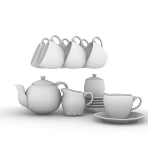 Nytt teset i kinesisk stil - Samling av 12 designer | 3D-utskrivbara STL-filer + originella Rhino .3DM-källfiler | Komplett digitalt paket bild 7