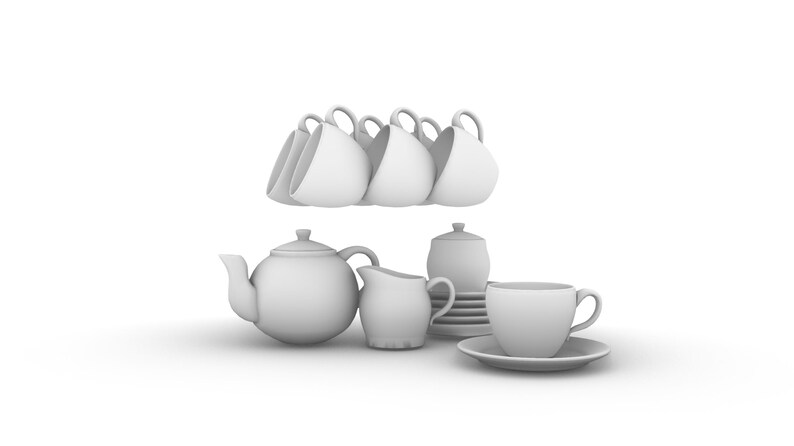 Nytt teset i kinesisk stil - Samling av 12 designer | 3D-utskrivbara STL-filer + originella Rhino .3DM-källfiler | Komplett digitalt paket bild 7