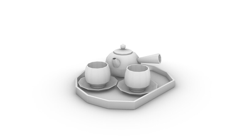 Nytt teset i kinesisk stil - Samling av 12 designer | 3D-utskrivbara STL-filer + originella Rhino .3DM-källfiler | Komplett digitalt paket bild 13