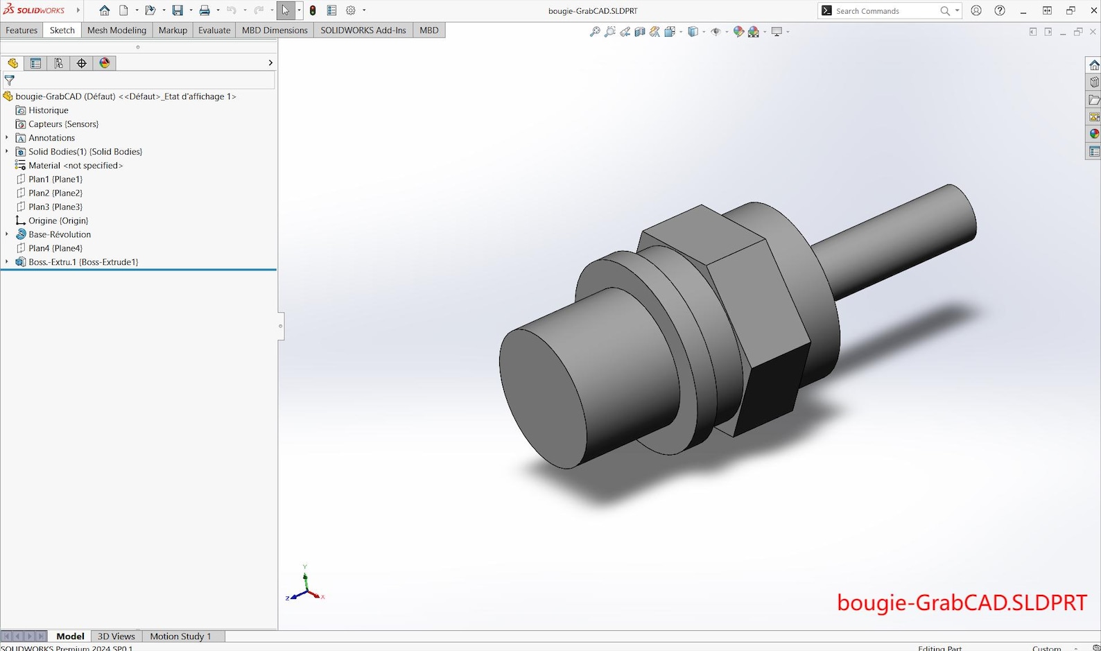 RC Aircraft Turbojet Engine 3D Model | Editable Solidworks, STEP ...