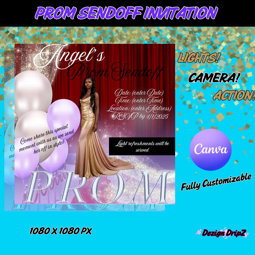 Graduation Send off Flyer | Graduation Invitation | Grad Invitation ...