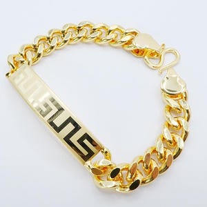 Beautiful Chains Bracelet 24K Yellow Gold Plated 6&quot; Women Jewelry