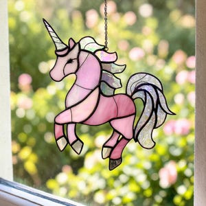Stain Glass Unicorn - Etsy